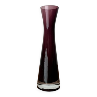 Vase en verre diabolo allemand du milieu du siècle, années 1960