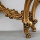 Console en bois doré sculpté avec plateau en marbre rose, style Louis XV / Rococo, It