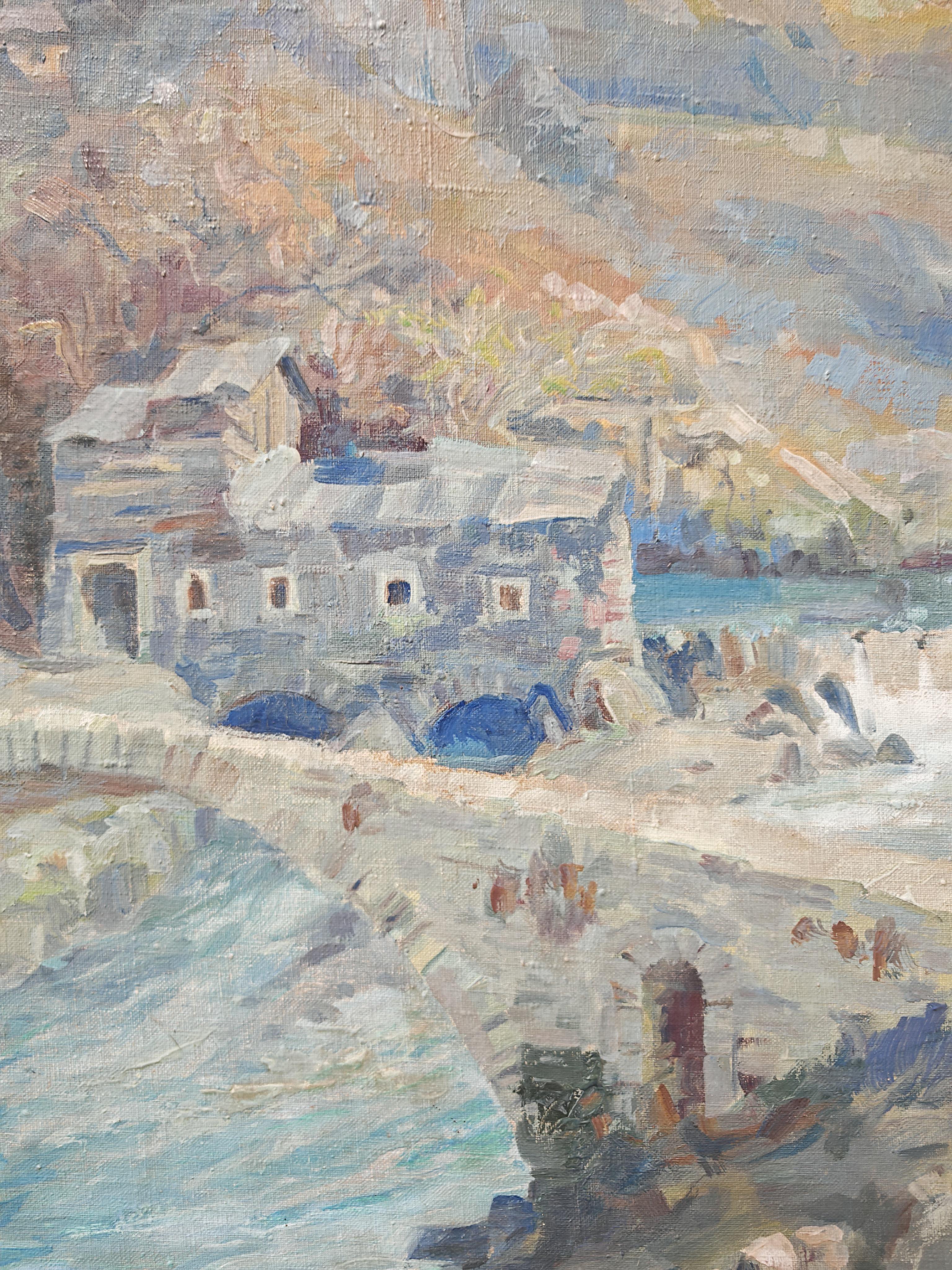 Modernist Table "The Mouth of the Ribnica into the Moraca" Jan Krizek 1956