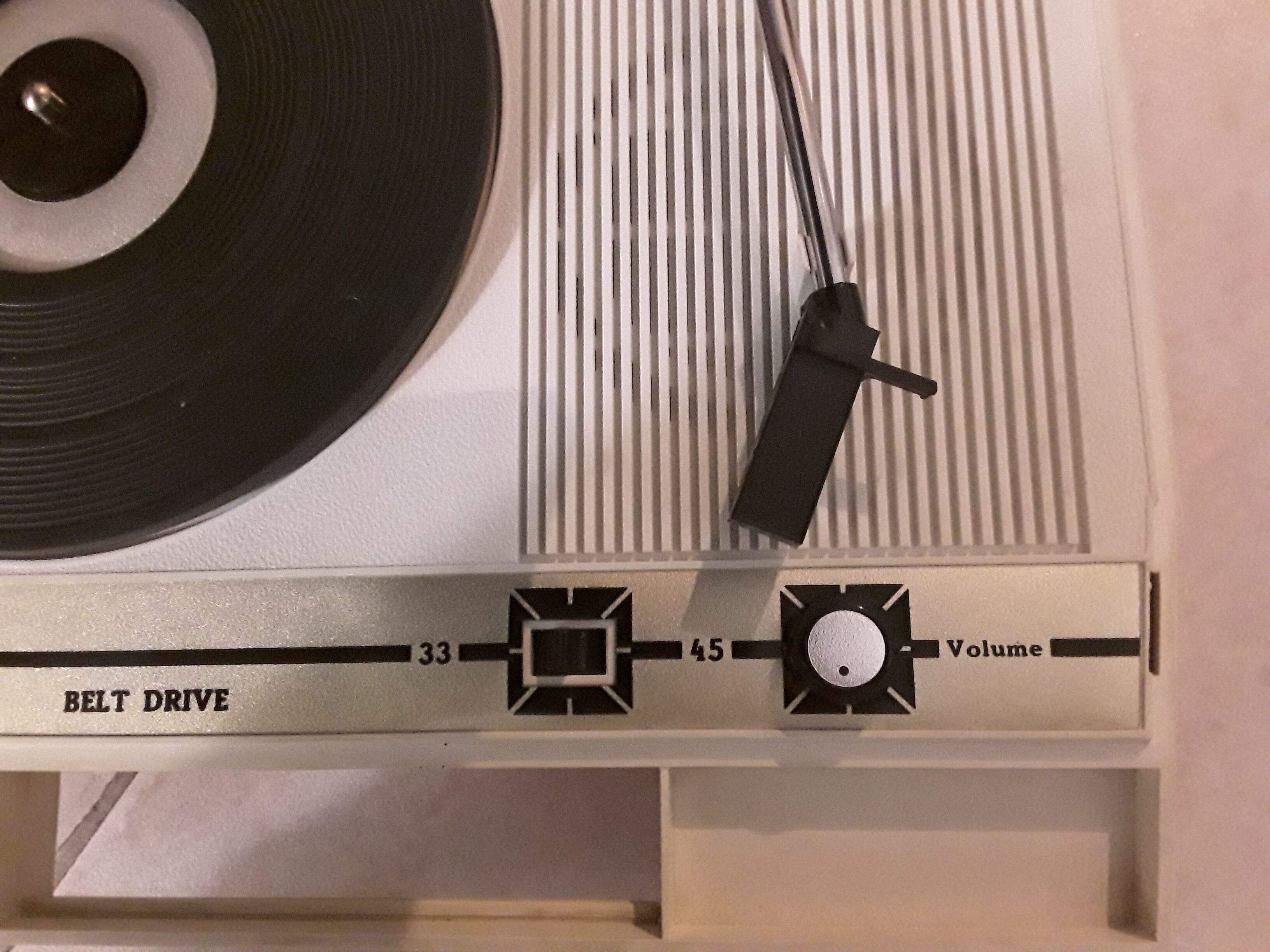 Turntable vintage orange Audio Sonic Capri 70s