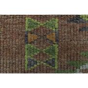 1970s Vintage Turkish Oushak Handmade Wool Cotton Orange Runner Rug 85x358