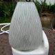 ceramic bathroom wall light with glass tulip from the 1950s
