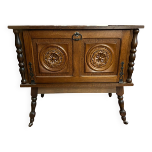 bar vintage en chêne