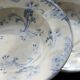 6 vintage Lunéville ironstone soup plates - Marie-Louise pattern