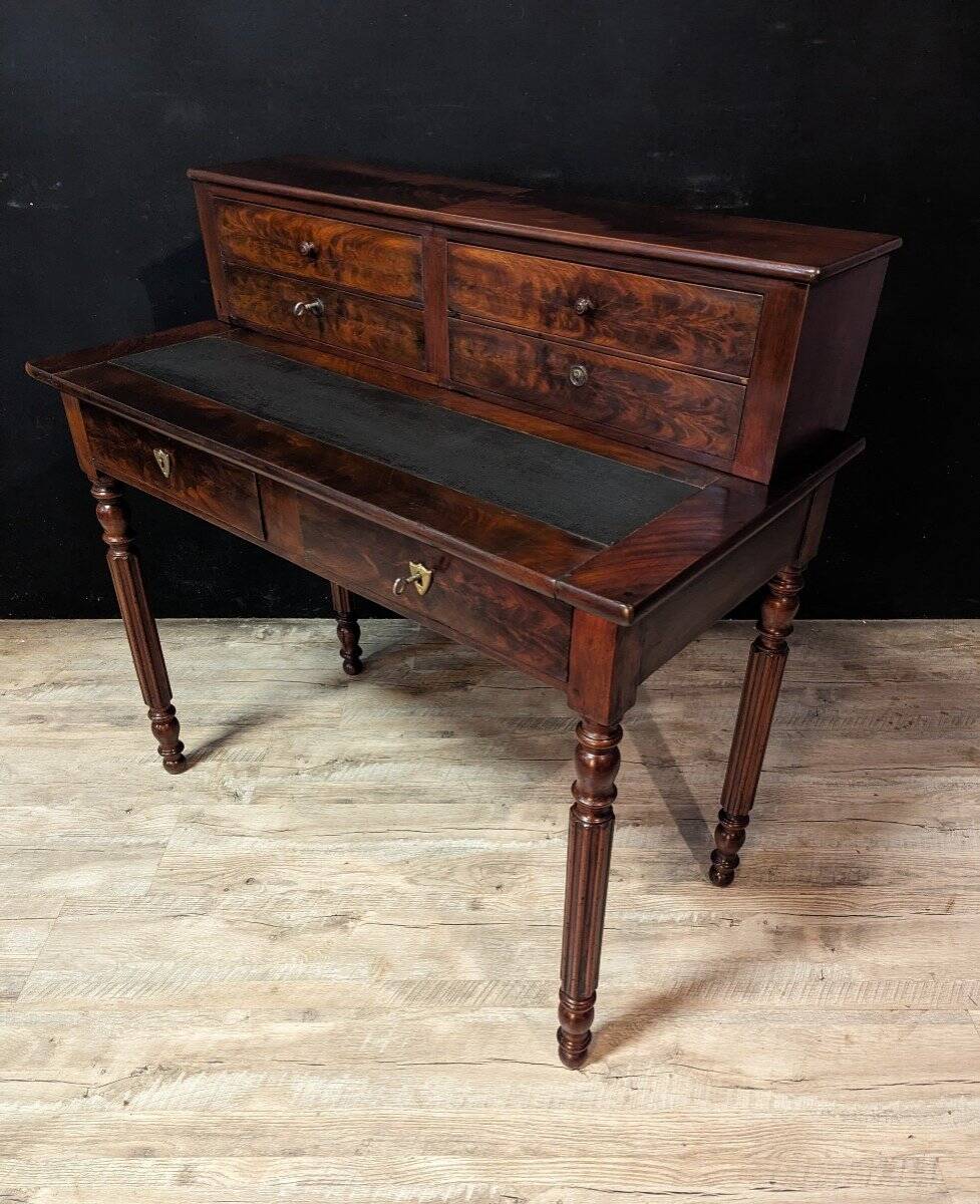 Louis Philippe Tiered Desk In Mahogany