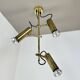 Unique 3-spot brass ceiling light koch and lowy style omi lighting germany, 1970
