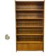 Shallow vintage wooden display cabinet / shelving unit / collector's cabinet