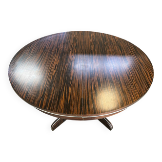 Vintage round table 1 extension rosewood 70's