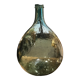 Dame Jeanne green/turquoise bubbled glass
