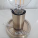 Vintage table lamp globe glass ball - 1990