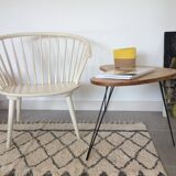 Scandinavian armchair in white wood