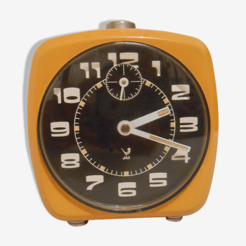 Vintage orange alarm clock 70