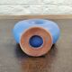 Blue donut vase