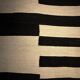Black and ivory Kilim 195 x 163 cm