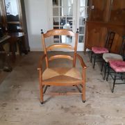 Large straw armchair