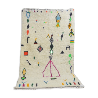 Colorful handmade berber carpet 250 x 150 cm