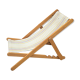 Vintage striped deckchair
