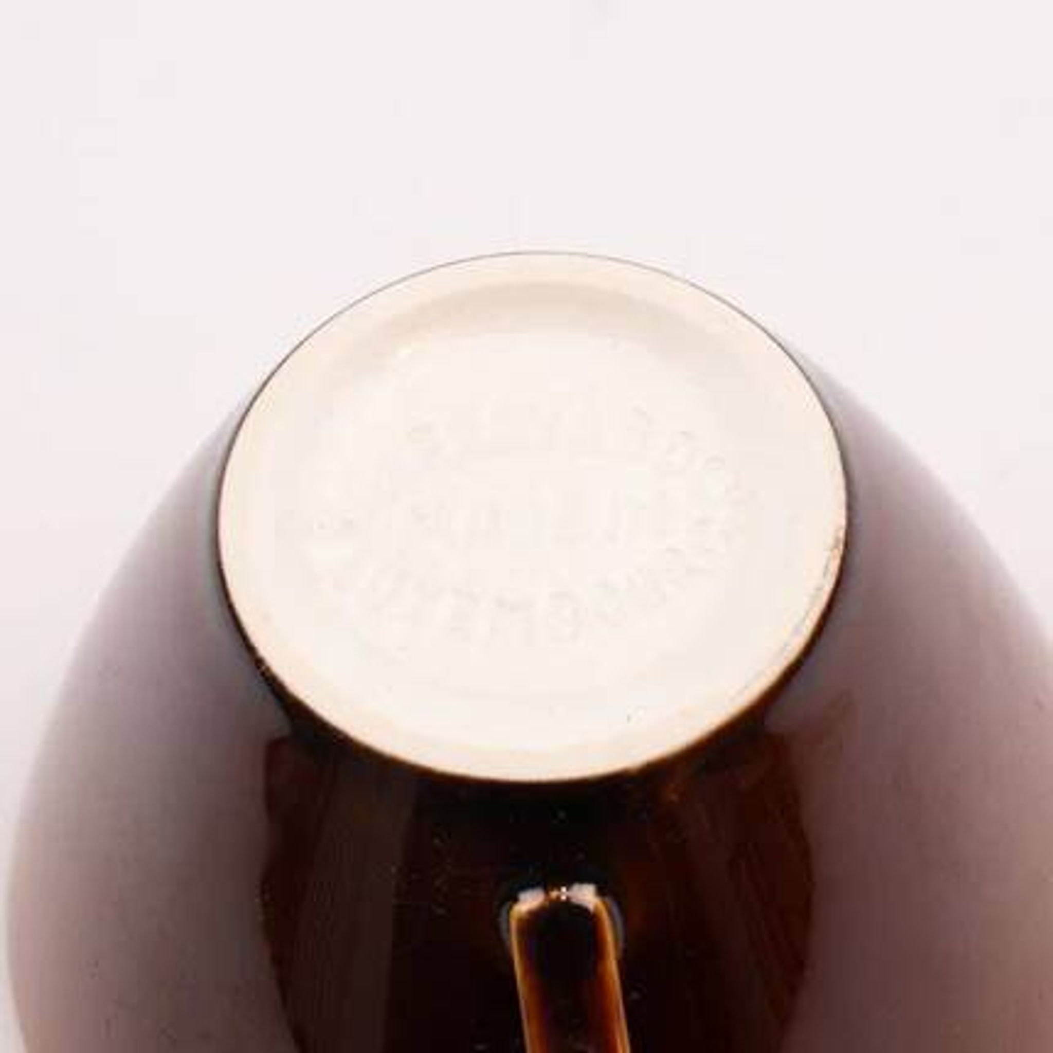 Set of 6 cups and saucers Villeroy & Boch - Bistro model - Brown and white - 1960s