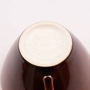 Set of 6 cups and saucers Villeroy & Boch - Bistro model - Brown and white - 1960s