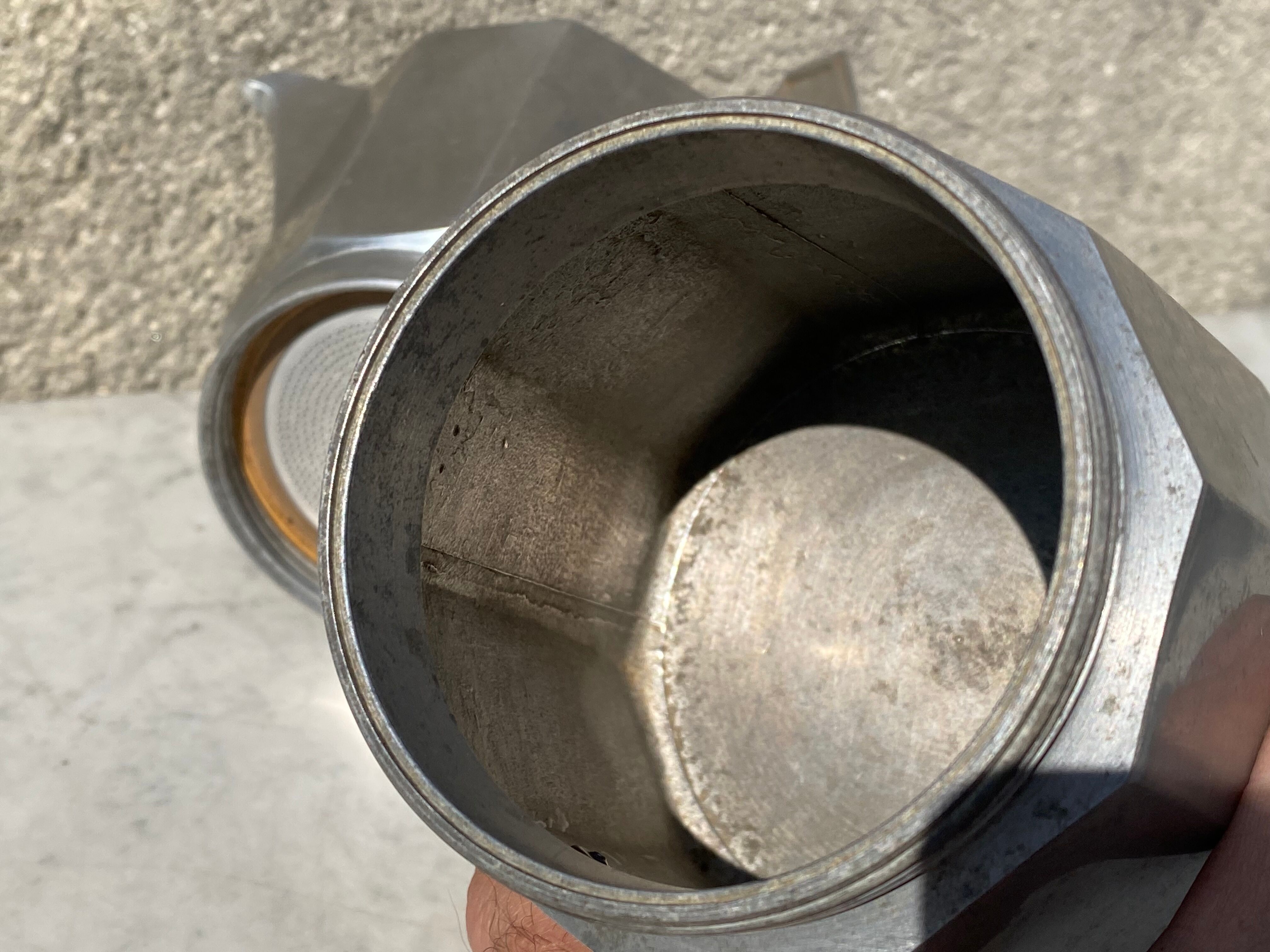 Italian coffee maker 8-10 cups vintage 70s very good condition