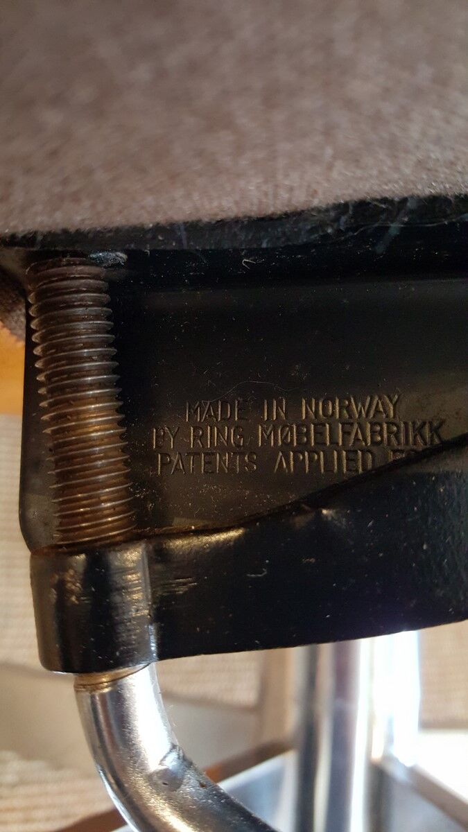 Lounge chair edited by Ring mobelfabrikk Scandinavian leather