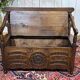 Chestnut bank chest from the 19th century.