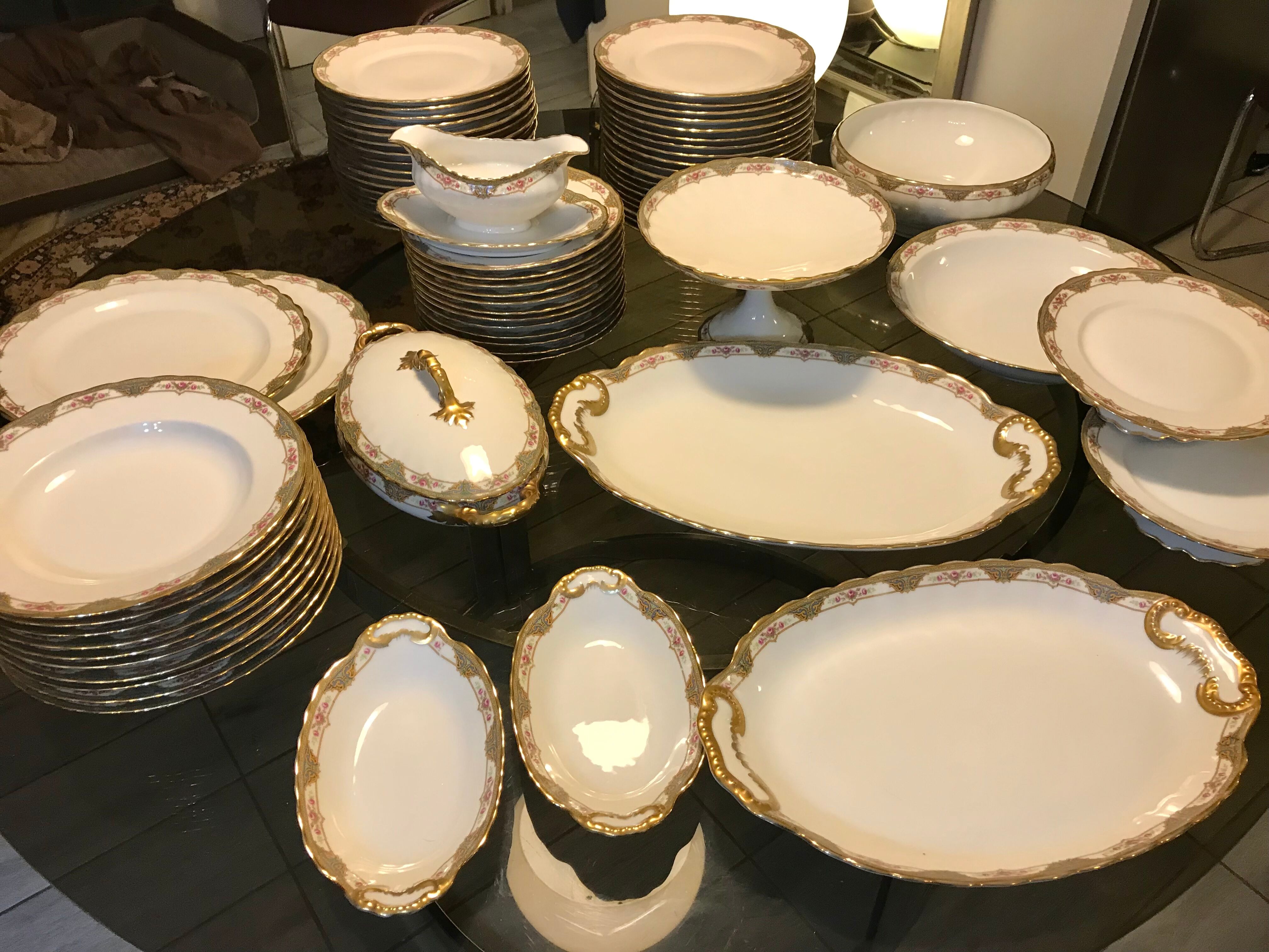 Limoges porcelain table service André François