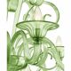 Chandelier en verre de Murano vert vénitien par Simoeng pour Simoeng