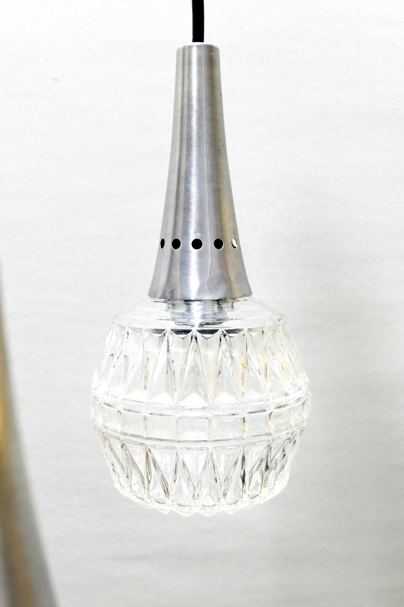 Chandelier suspension waterfall 5 globes Philips 1960-70