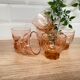 Set de 6 verres vintage Luminarc étoile rose