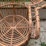 Peacock rattan armchair