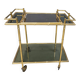 Vintage brass faux bamboo trolley, 1960s