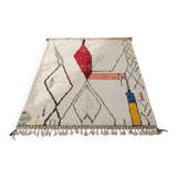 Moroccan rug in natural wool 3x2 m