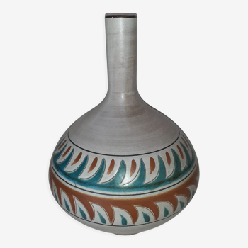 Vase soliflore céramique signé