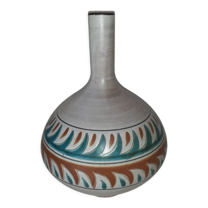 Vase soliflore céramique signé
