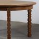 Vintage Oval Danish Oak Dining Room Table, H. Kjærnulf style, 1960s