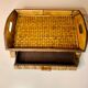 Vintage bamboo tea tray