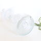 Bubbled glass pitcher with ice tank, handcrafted, French vintag manufacturing
