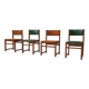 Quatre chaises du milieu du siècle