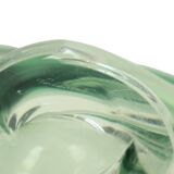 Bol vintage en cristal vert Val Saint Lambert années 1960