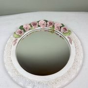Mirror with a flower crown