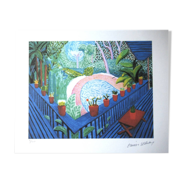 Lithographie de David Hockney signée et numérotée
