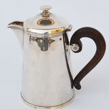 Silver metal teapot
