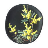 Assiette Vallauris mimosas par Giraud