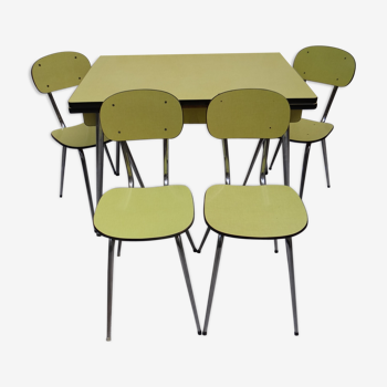 Table + 4 chaises formica 60