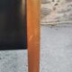 Pair of Scandinavian black skai chair 60's
