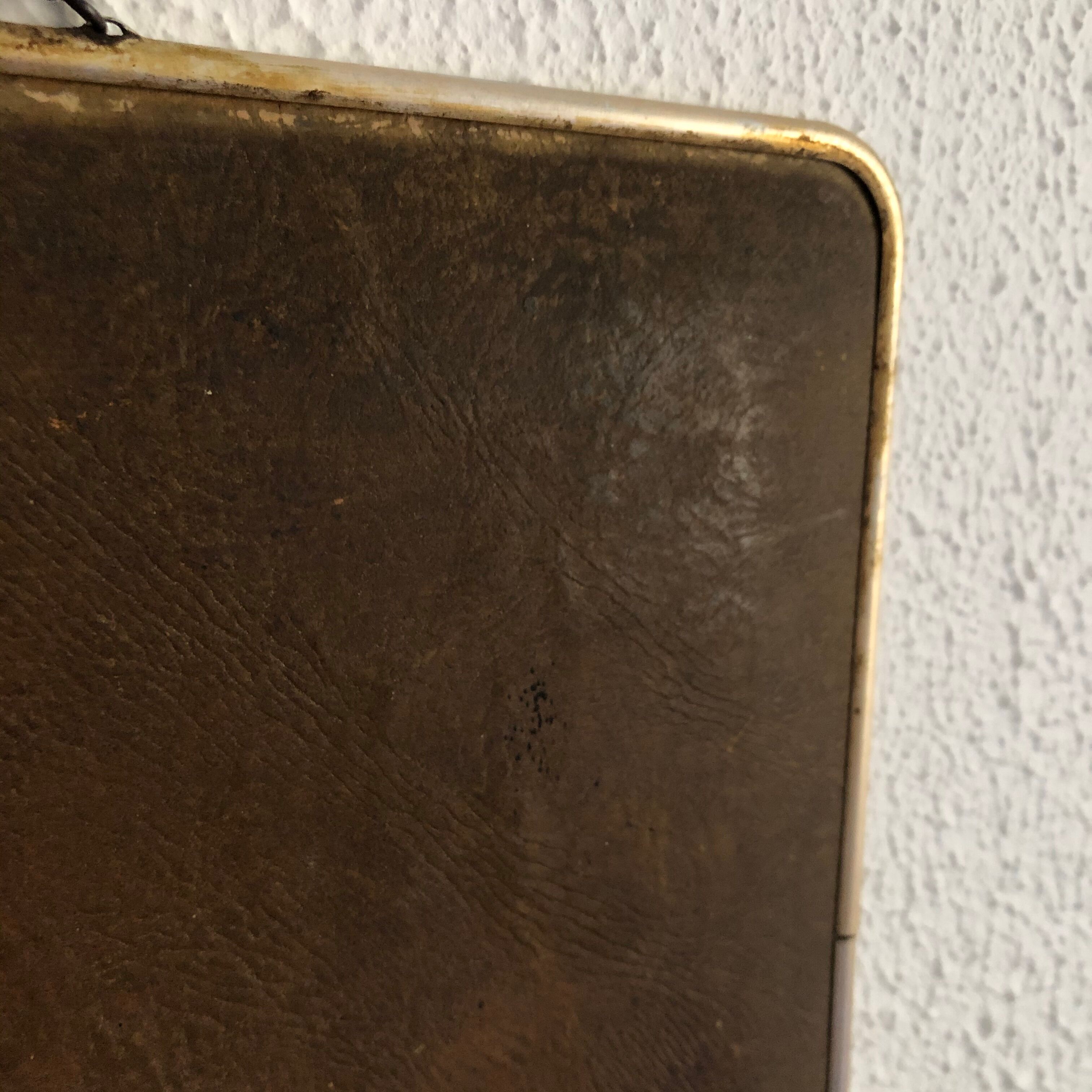 Mirror barber 40x30 vintage cardboard 1960