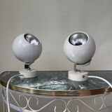 Pair of 1960s eyeball wall lights
