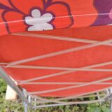 2 vintage floral deckchairs