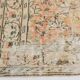 7x10 Large Cream Floral Pattern Turkish Vintage Rug, 207x304Cm